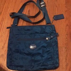 A coach over the shoulder bag